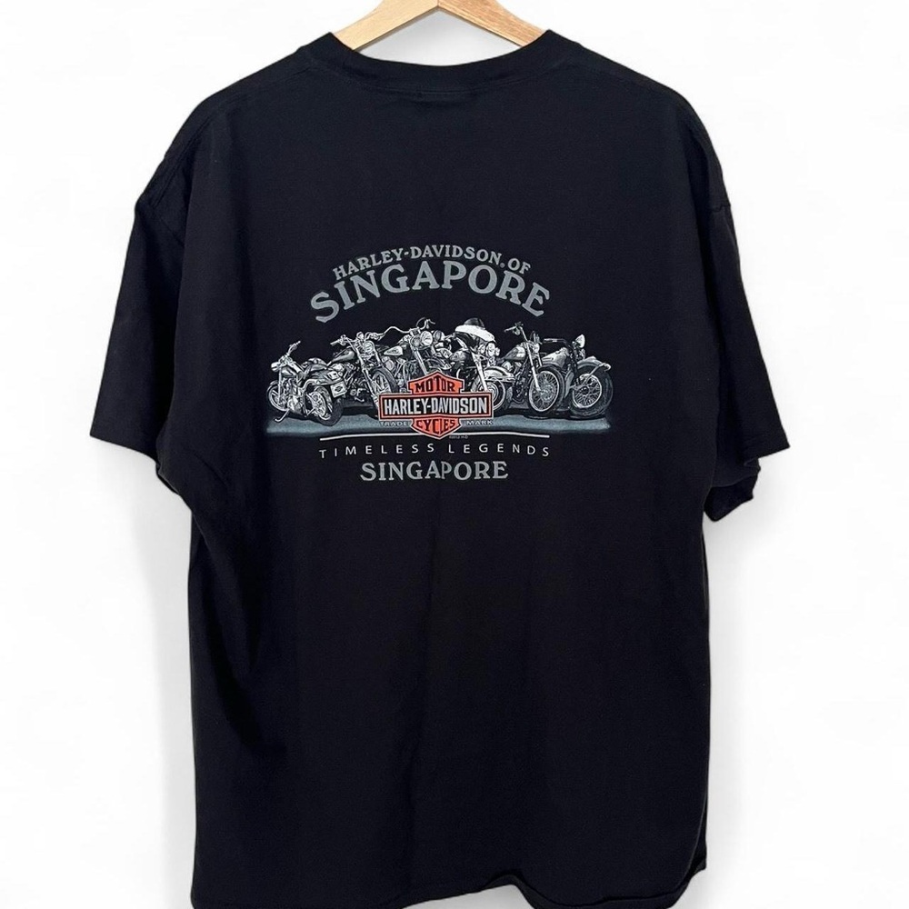 Harley-Davidson Black Short Sleeve Tee Singapore Design